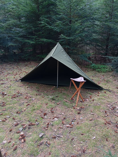 Lavvu Zelt "Tyr" Canvas Olivgrün für 1 Person