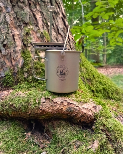 Pot/French Press 750 ml – Titanium 3-in-1 Outdoor-Kaffeegenuss