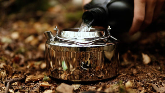 Outdoor kettle made of stainless steel – 1.2 liters