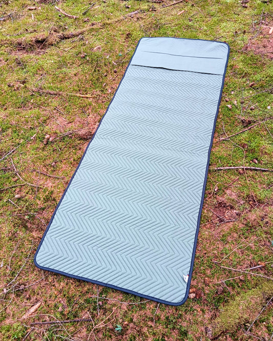 Canvas-Schafwollmatte mit Zickzackmuster (Bedroll) "FREYA" - Made in Germany